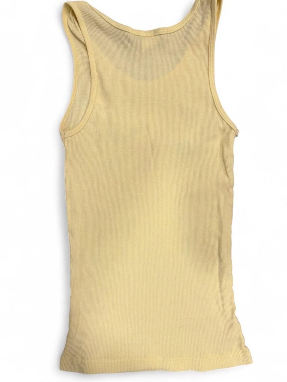 Vintage Joomi Joolz Summer Sorbet Tutti Frutti Pastel Yellow Tank Top - Picture 2 of 2